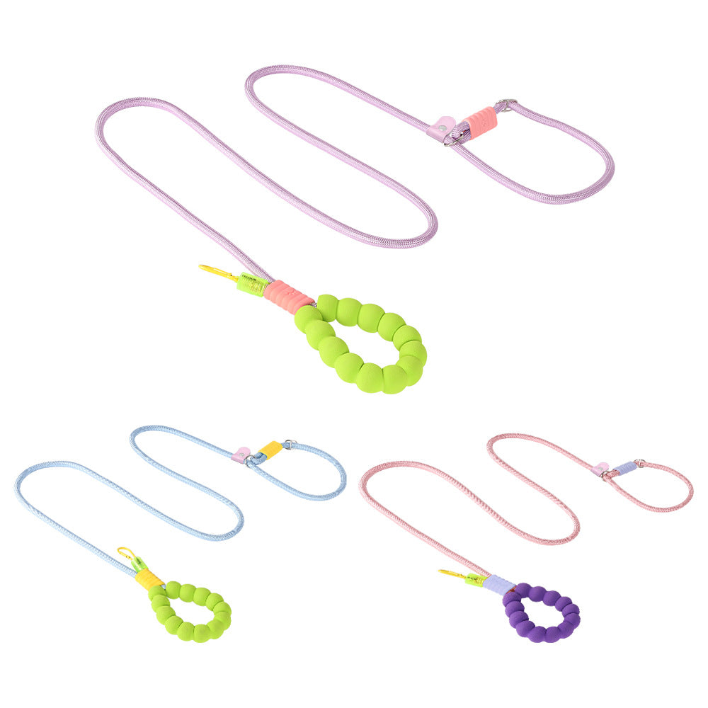 Cross-border new dog leash, cloud bubble foam can be crossed, dog walking rope can be adjusted, and P rope wholesale